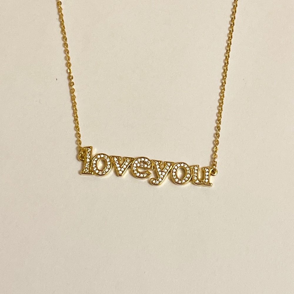 ⭐️CZ LOVE YOU necklace - Picture 3 of 6